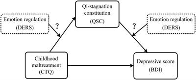 The Role of Qi-Stagnation Constitution and Emotion Regulation in the Association Between Childhood Maltreatment and Depression in Chinese College Students